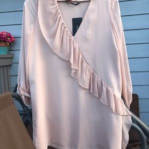 Zara basic blush dress xl brand new with tags